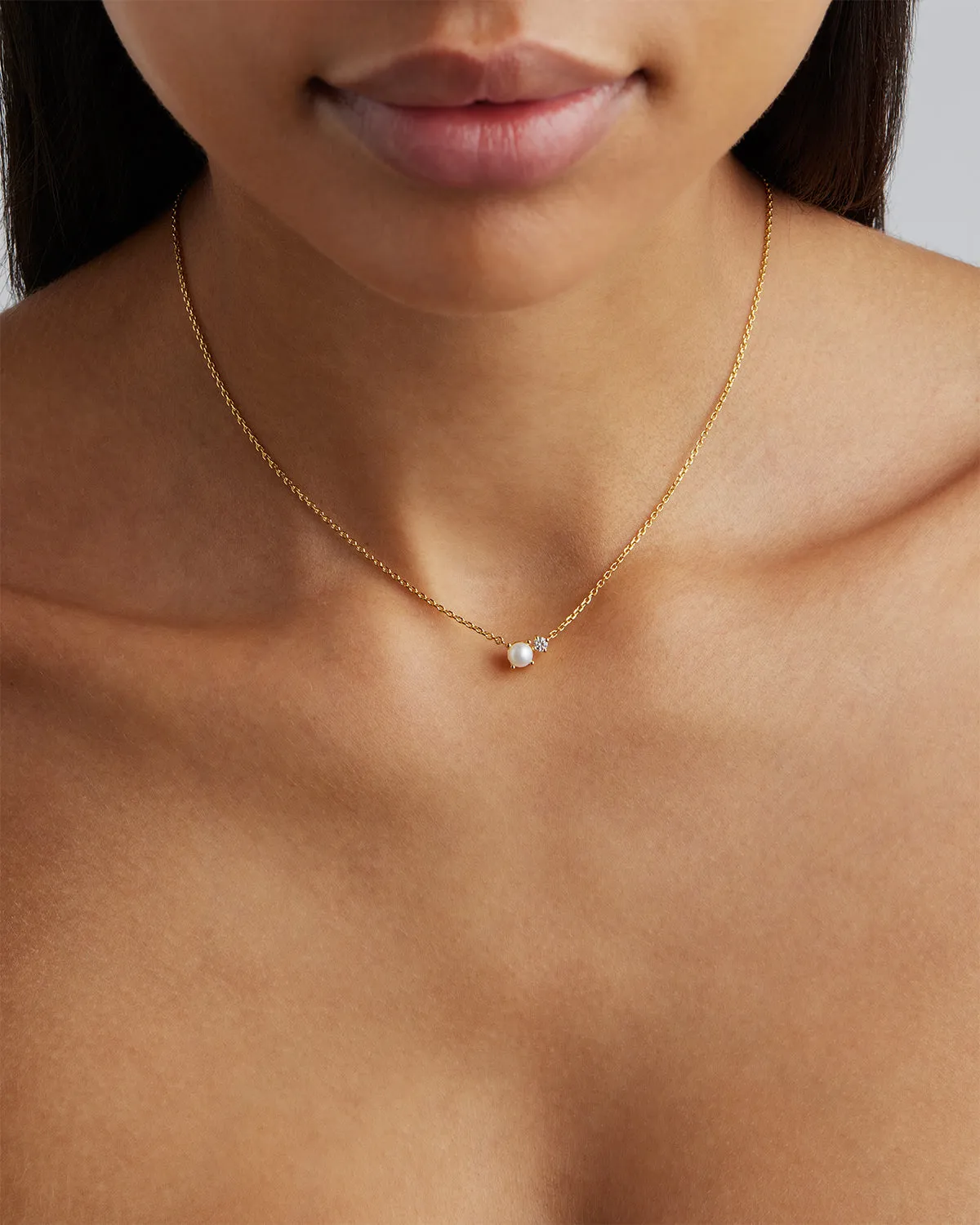 18k Gold Vermeil Serenely Yours Pearl Necklace