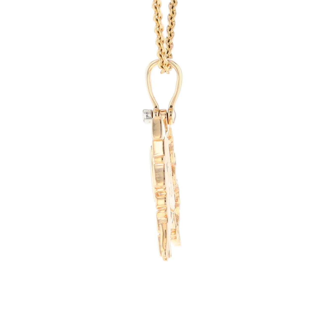 Alaska Gold Quartz Inlaid Pendant