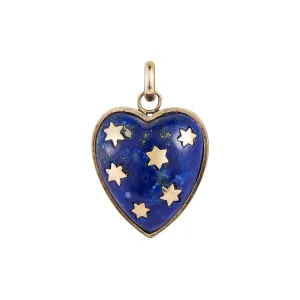 Anna Heart Charm - Lapis