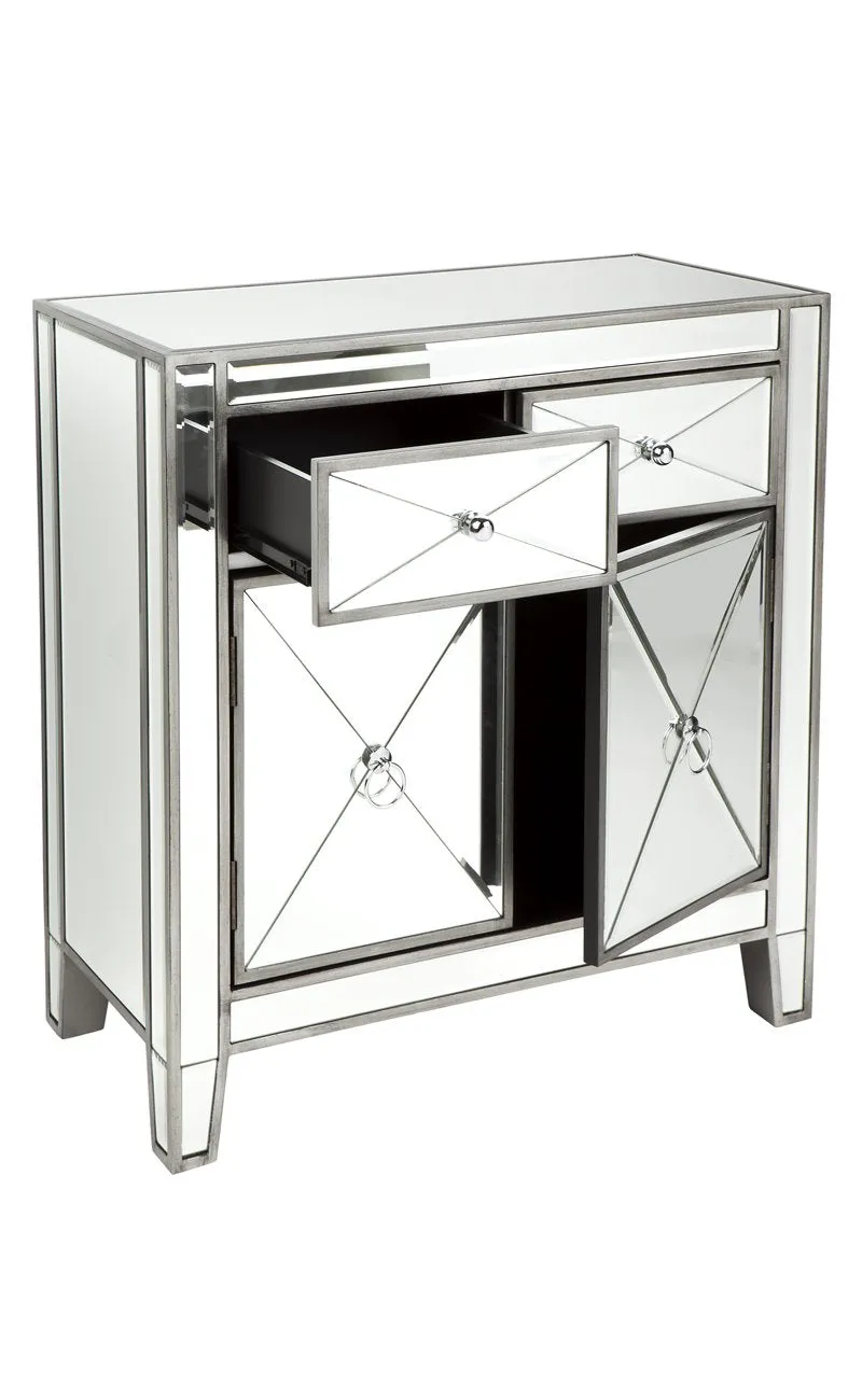 Apolo Cabinet - Antique Silver