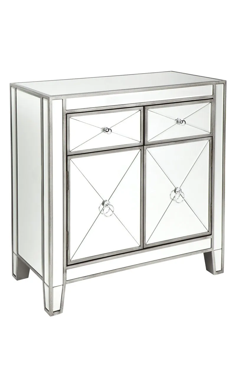 Apolo Cabinet - Antique Silver