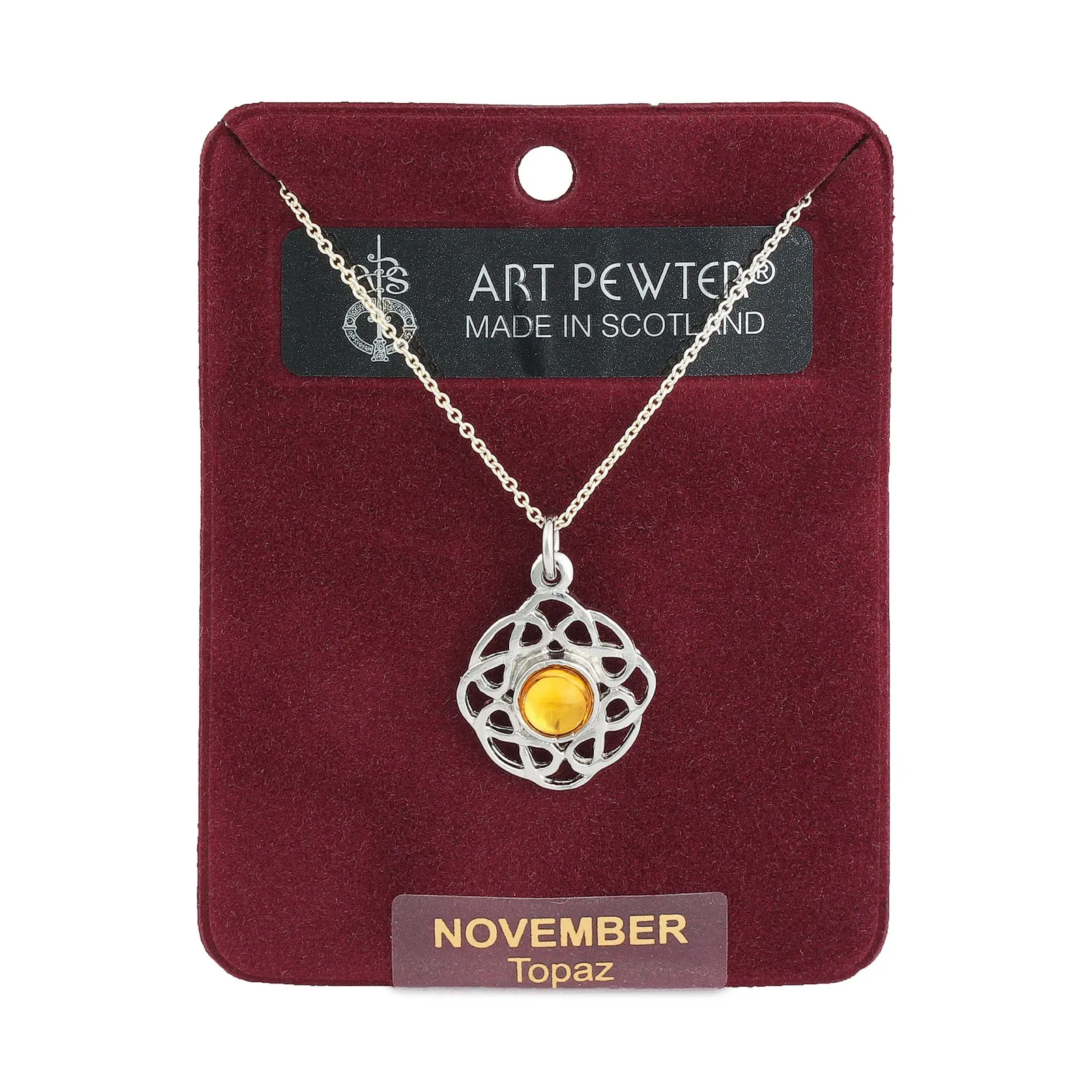 Art Pewter Pendant November