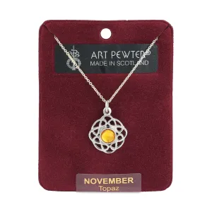 Art Pewter Pendant November