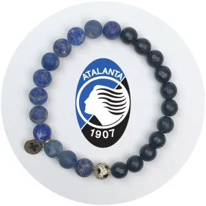 Atalanta Mens Matte Black Onyx and Lapis with Pavé Soccer Ball