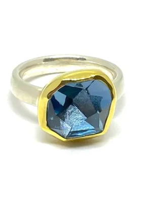 Bezel Set London Blue Topaz Ring