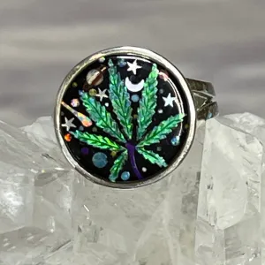 Cannabis Leaf Ring