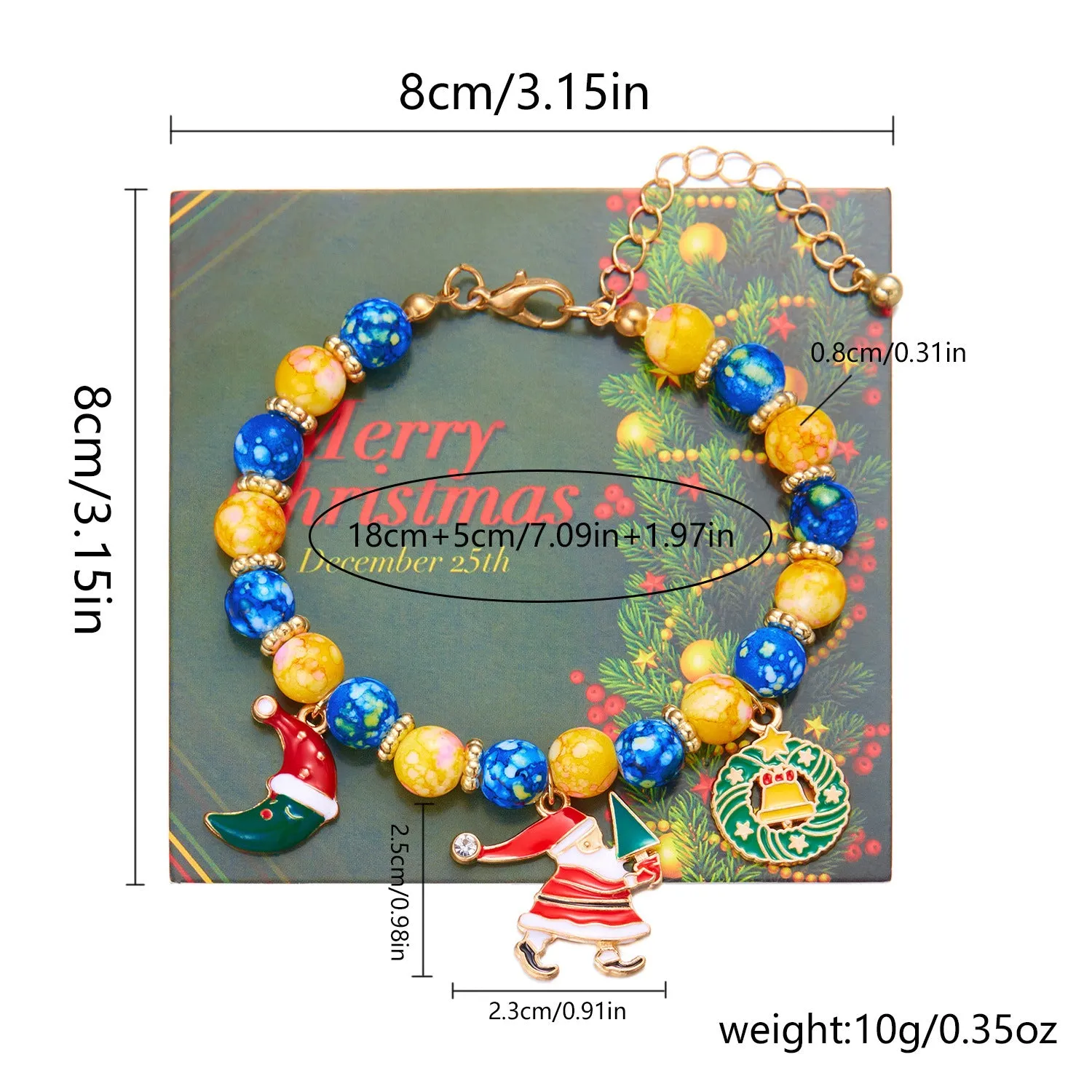 Christmas Bracelet Stylish Pendant Women's