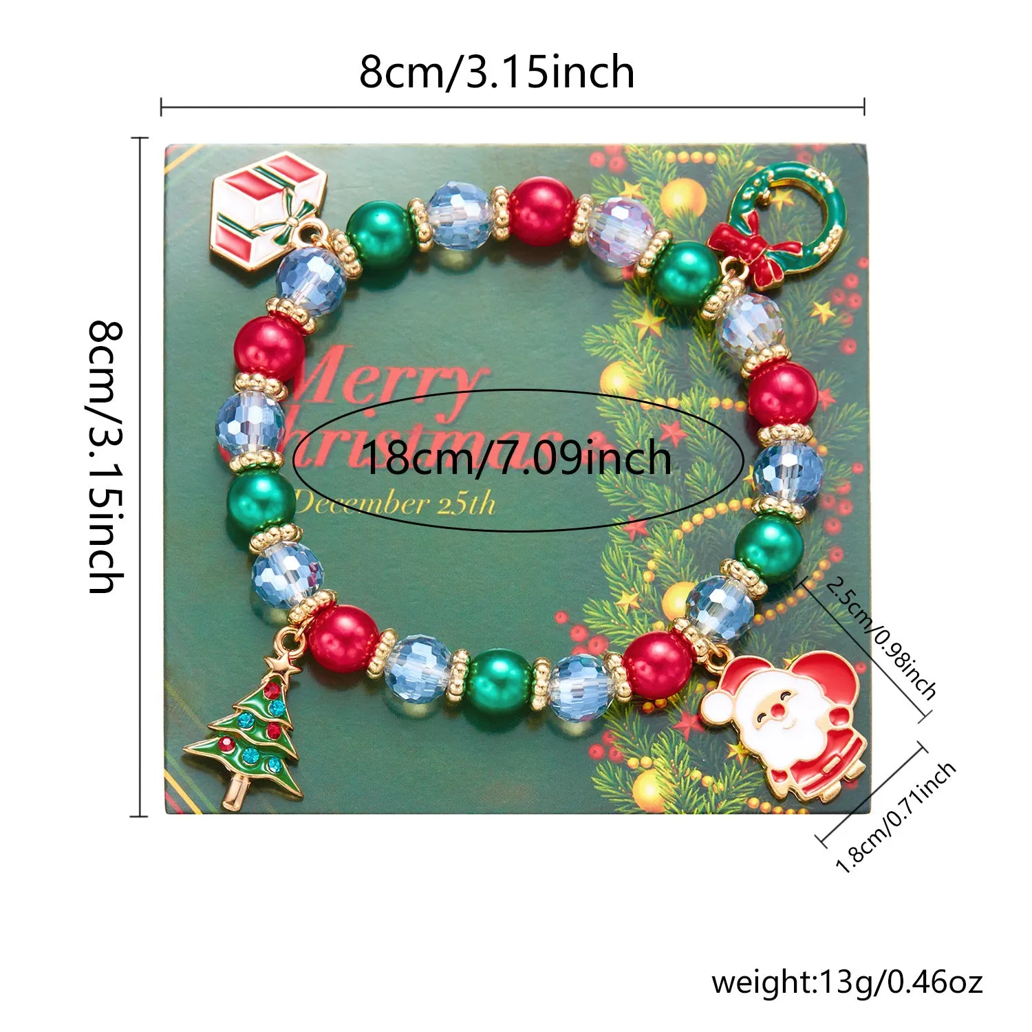 Christmas Bracelet Stylish Pendant Women's