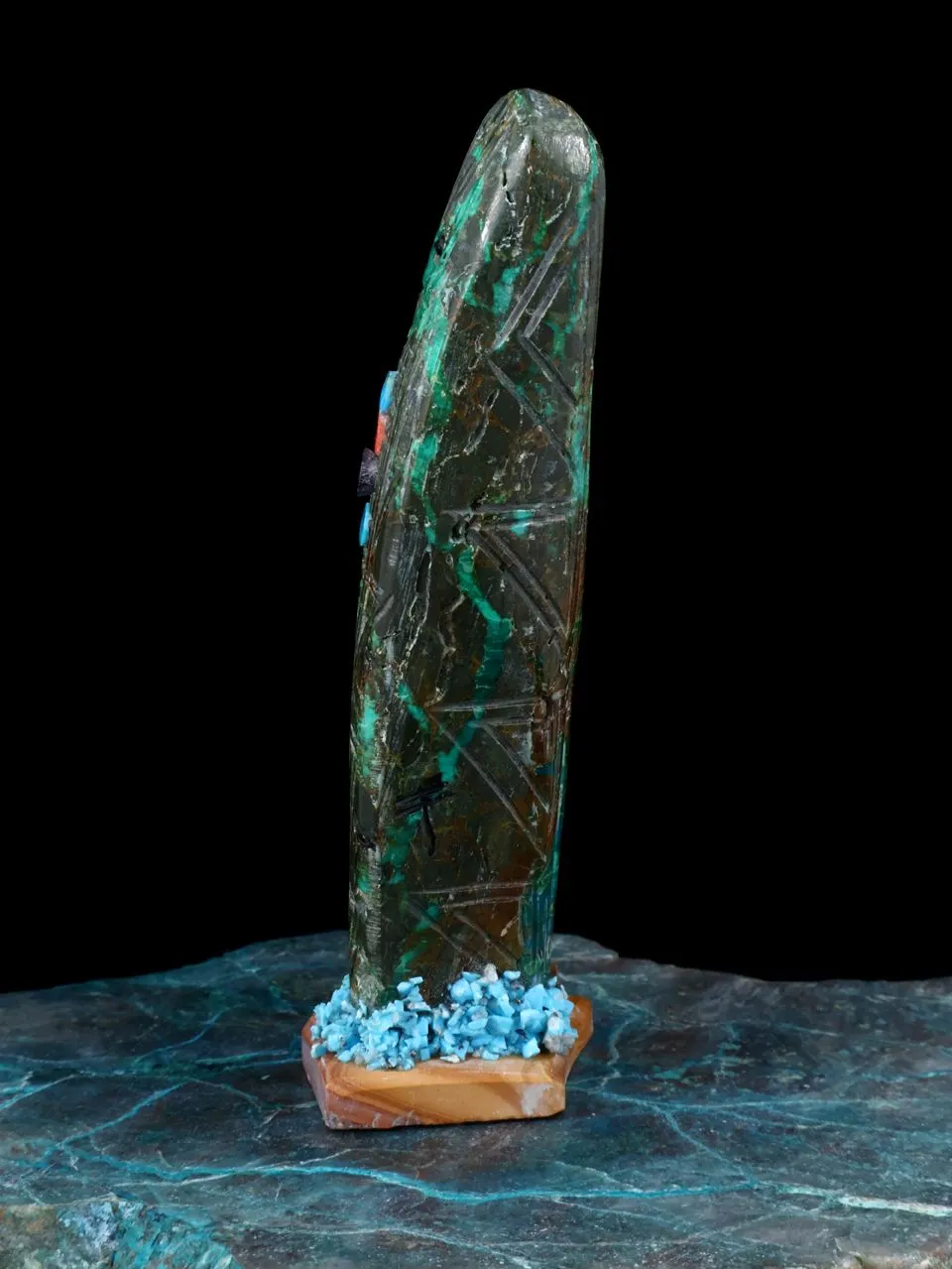 Chrysocolla Maiden Zuni Fetish