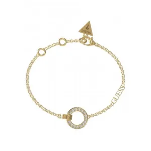 Circle Lights Pave Circle Gold Bracelet UBB03162YGL