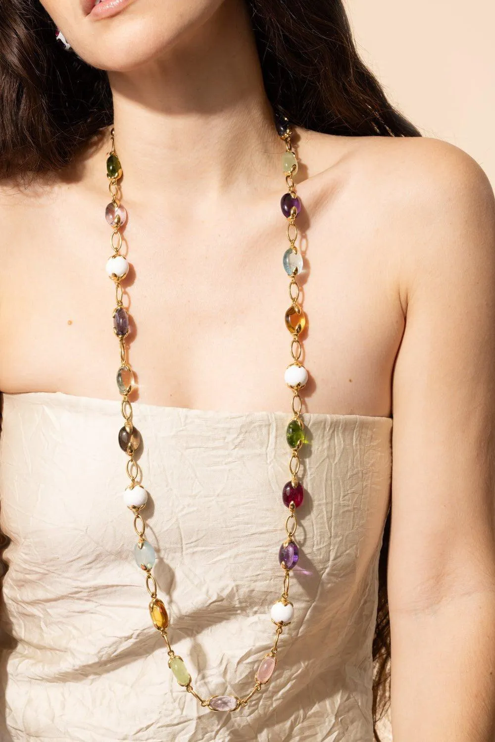 Colored Stone Fulco Necklace