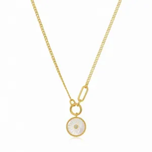 Eclipse Emblem Gold Necklace N030-03G