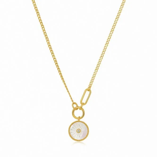 Eclipse Emblem Gold Necklace N030-03G