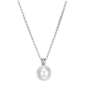 ELLE Sterling Silver "Simpatico" Freshwater Pearl Drop Necklace (SI5108)