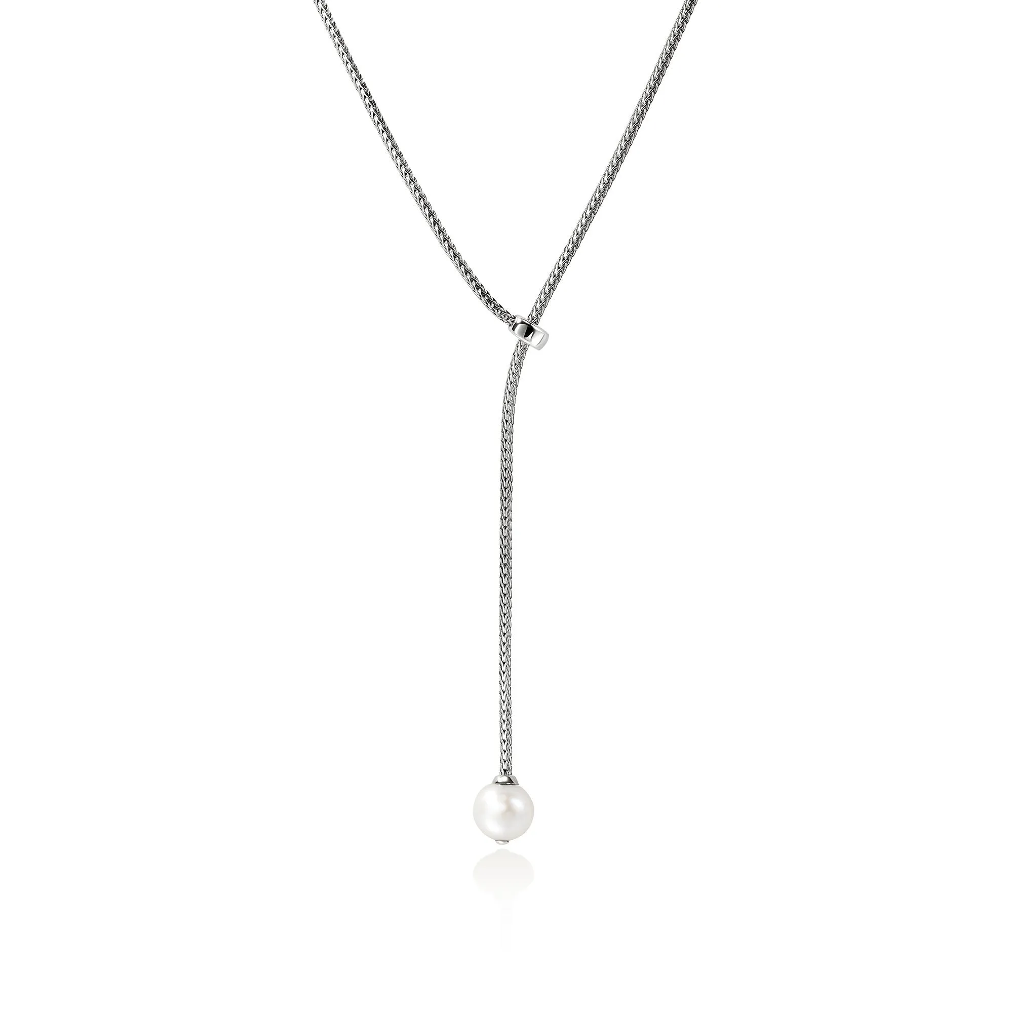 Essentials Pearl Lariat Necklace