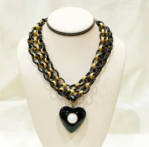 Fabulous Chanel inspired designer necklace by Jay Strongwater.