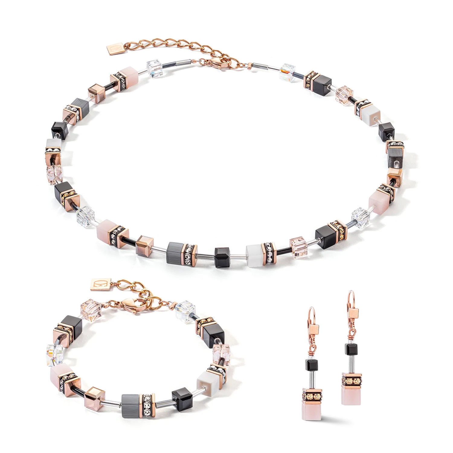 GeoCUBE® Iconic bracelet rose gold soft