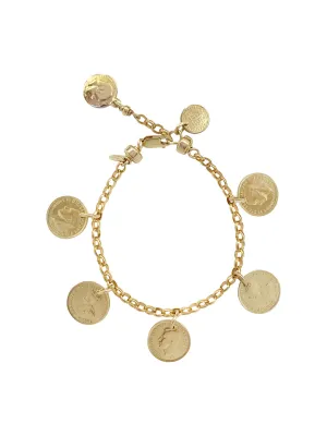 Gold Gypsy Coin Bracelet