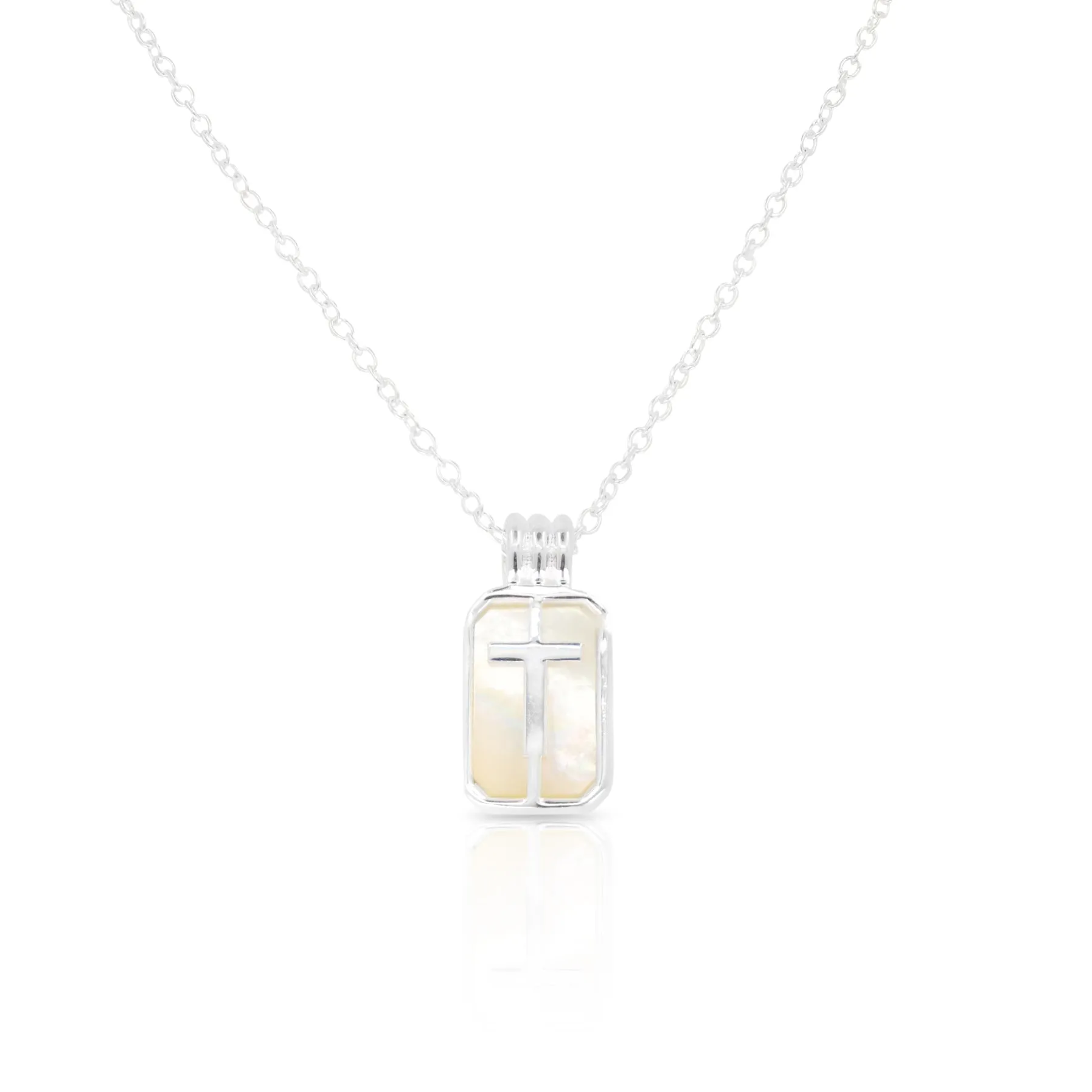 Initial A to Z Silver Pendant