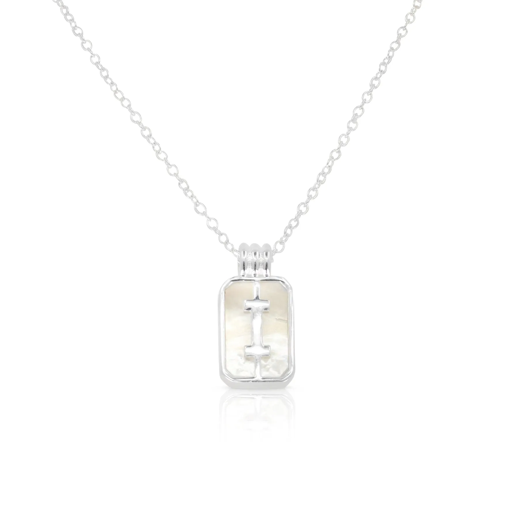 Initial A to Z Silver Pendant