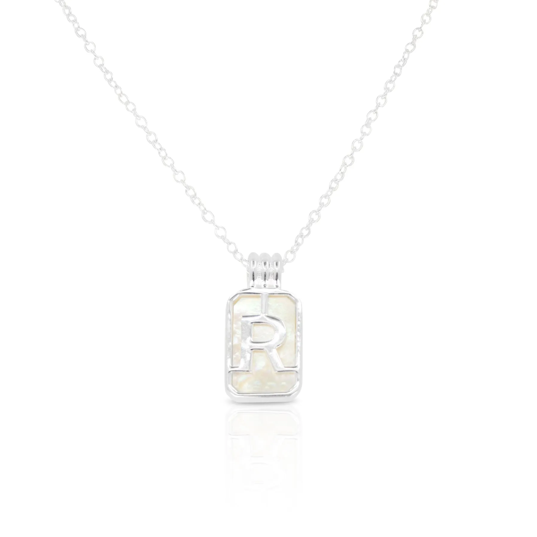 Initial A to Z Silver Pendant