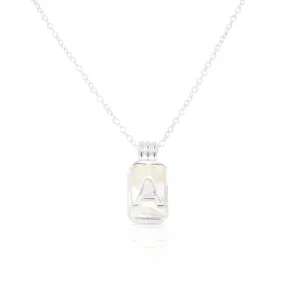 Initial A to Z Silver Pendant