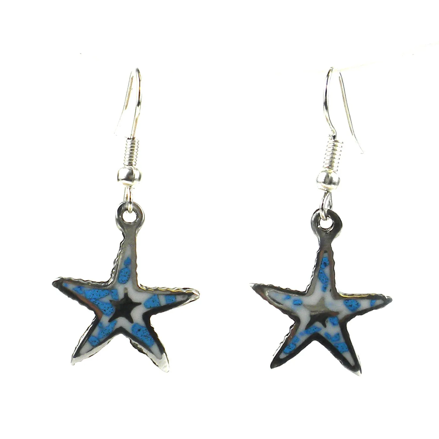 Inlaid Starfish Earrings Artisana