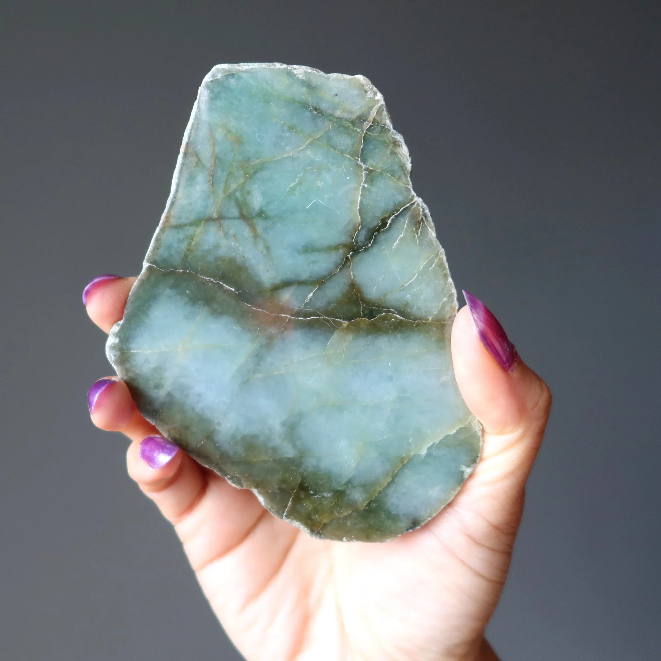 Jade Palm Stone King's Abundance Green Jadeite Slab