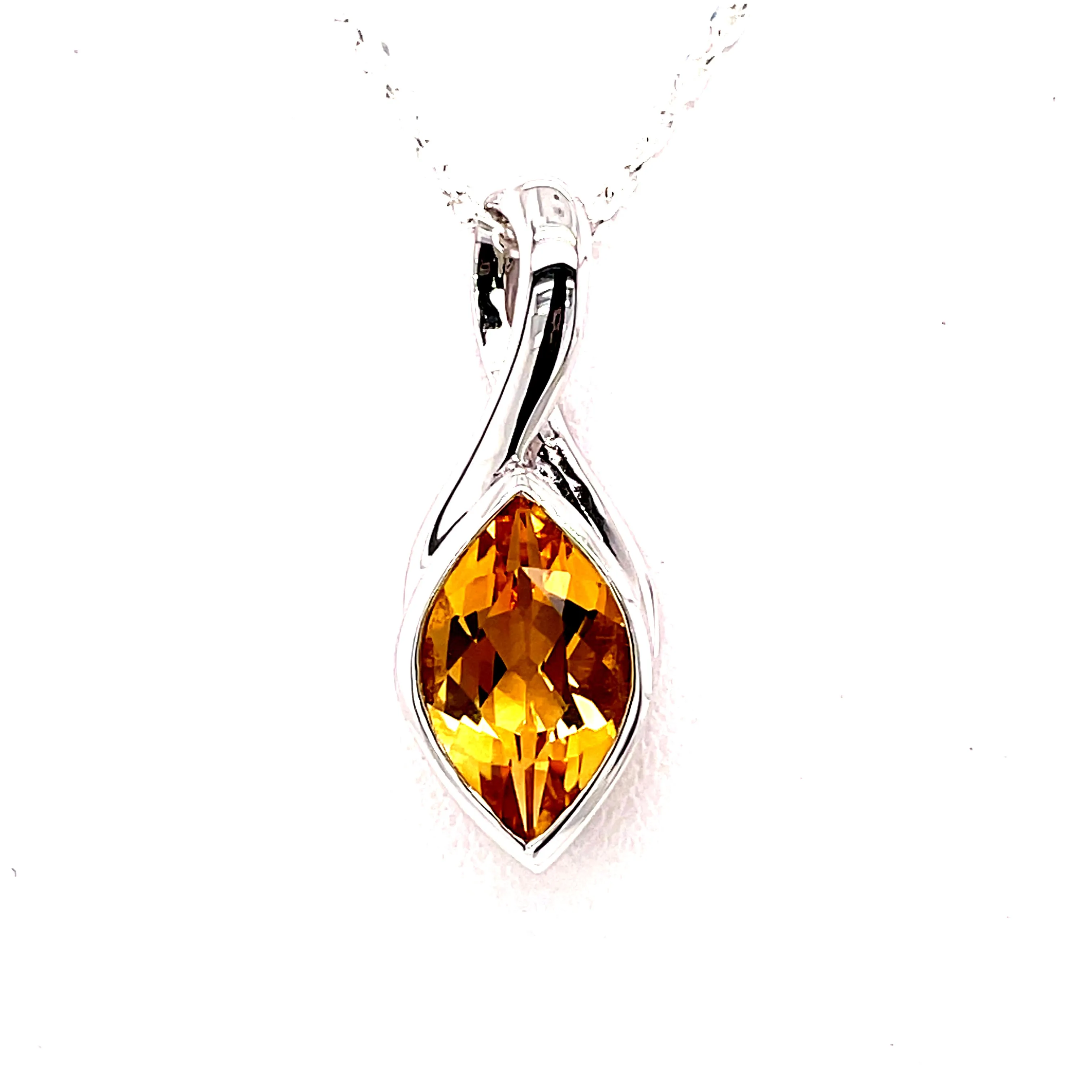 Kaleidoscope Cross Over Marquee Golden Citrine Pendant