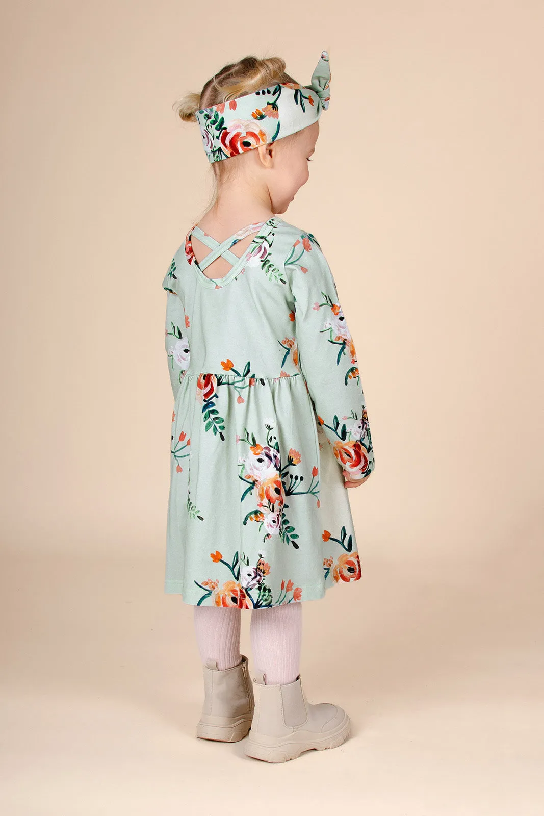 Kids' Cross Dress Jade Bloom Green