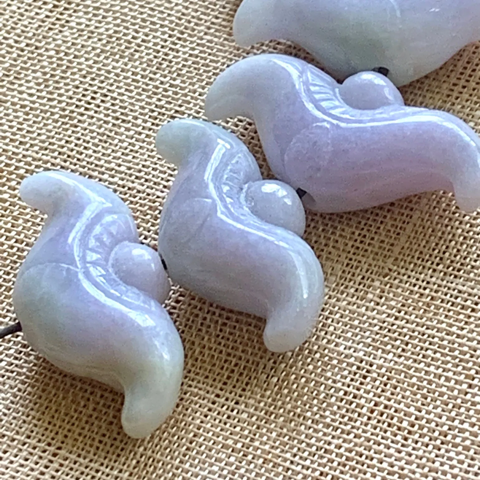 Lavender Jade Traditional Carving