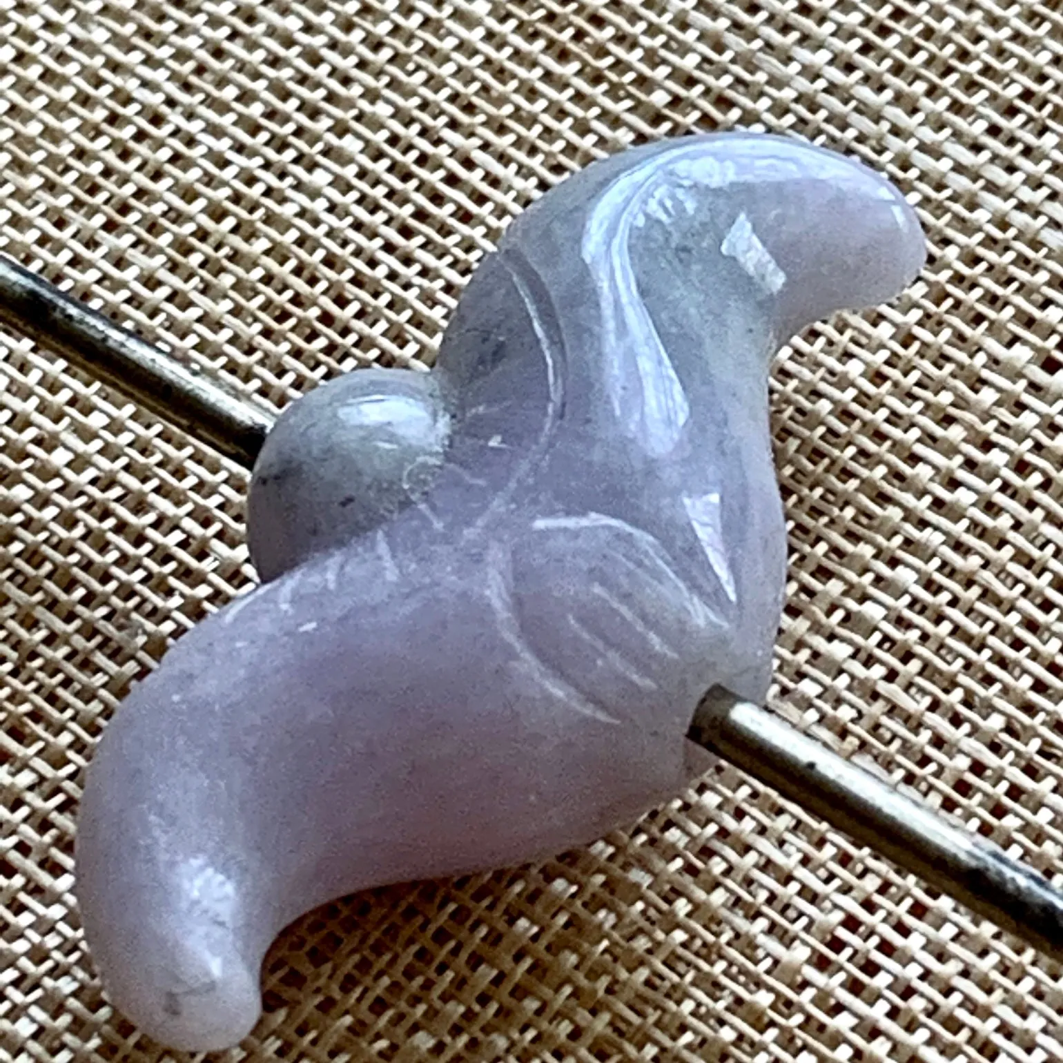 Lavender Jade Traditional Carving