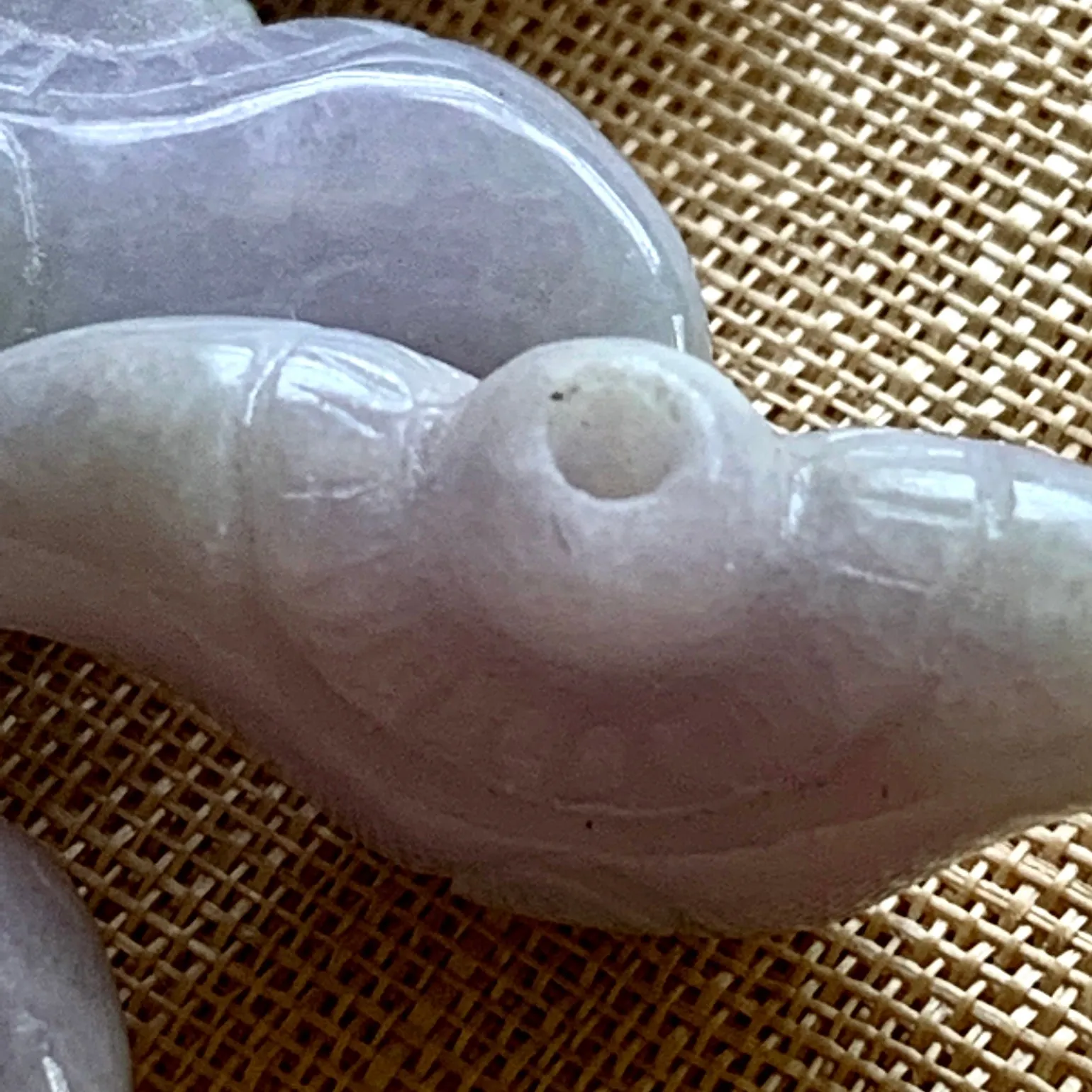 Lavender Jade Traditional Carving