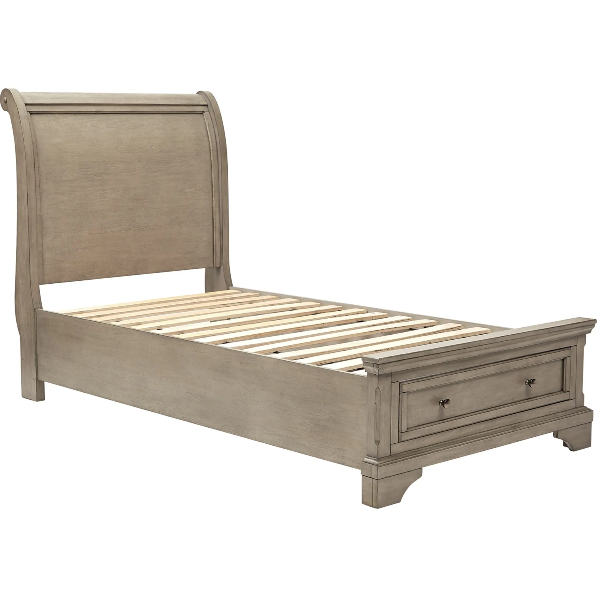 Lettner Twin Sleigh Storage Bed