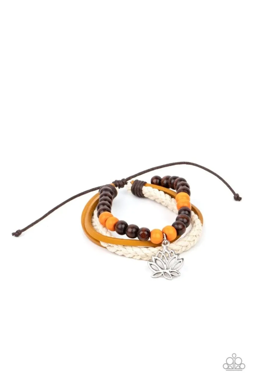 Lotus Beach Orange Urban Bracelet - Paparazzi Accessories