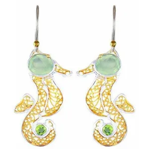 Michou Filigree Seahorse Earrings -Poseidon's Treasures