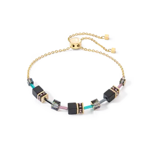 Multicolor GeoCube Chain Bracelet