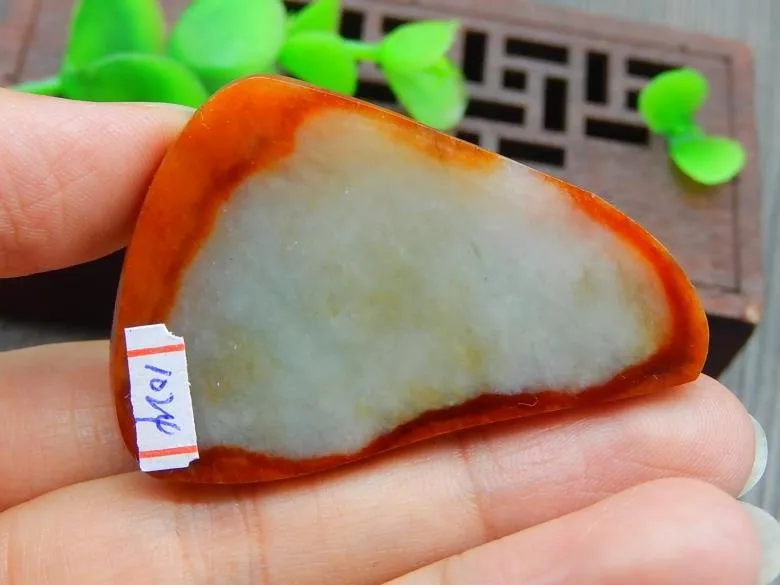 Natural Jade Rough Jadeite Raw (21g, 50X35X6mm)