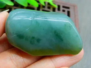 Natural Jade Rough Jadeite Raw (62g, 50X23X23mm)