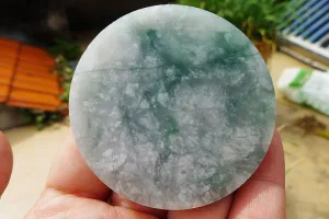 Natural Jade Rough Jadeite Raw (68g,5.8X5.8X0.8cm)