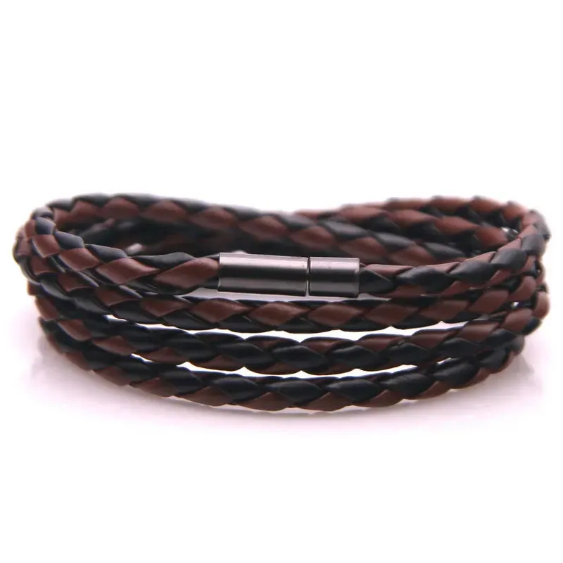 New 32 Style! 2023 Latest Popular Leather Bracelet For Men Charm Vintage Black White Bracelet Braided Bracelet Jewelry