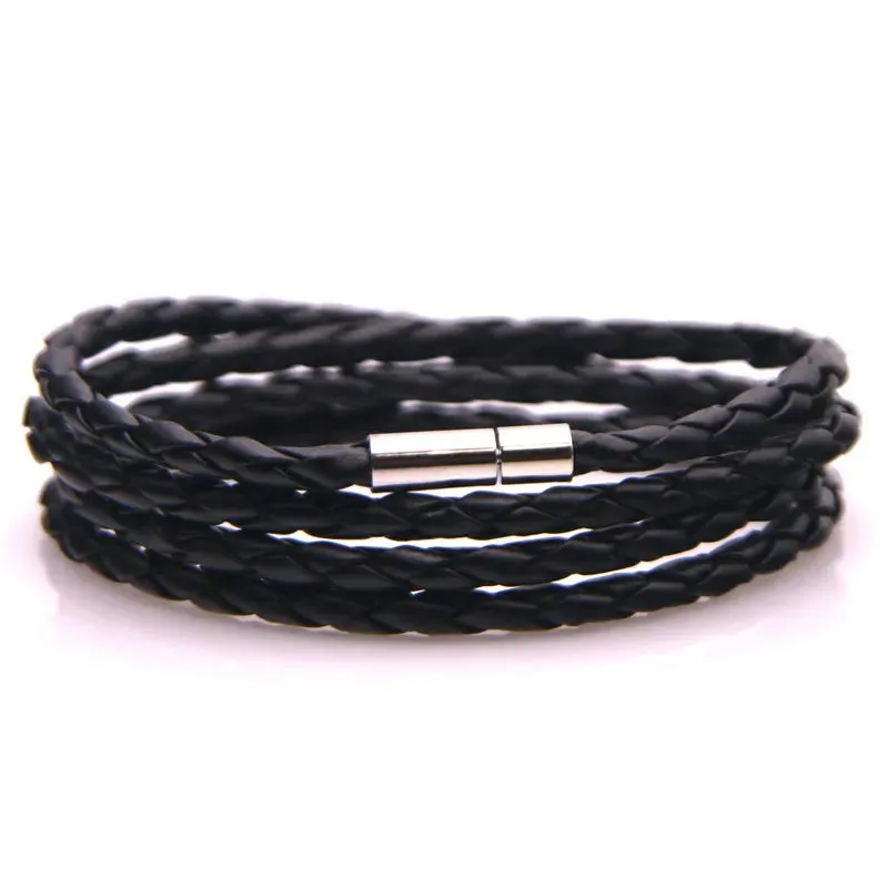 New 32 Style! 2023 Latest Popular Leather Bracelet For Men Charm Vintage Black White Bracelet Braided Bracelet Jewelry