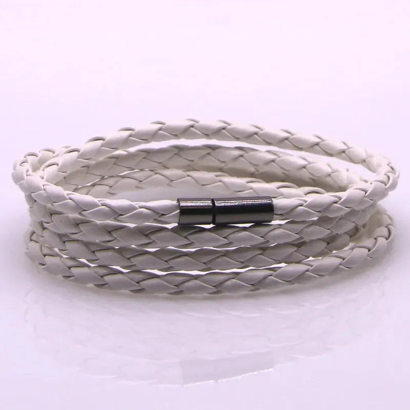 New 32 Style! 2023 Latest Popular Leather Bracelet For Men Charm Vintage Black White Bracelet Braided Bracelet Jewelry