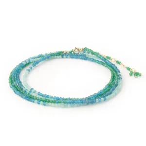 Ombre Ocean Wrap Bracelet & Necklace