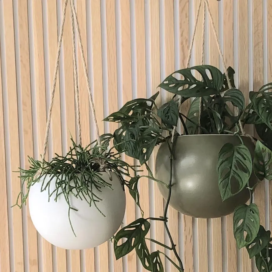 Orbit Hanging Planter - Jade