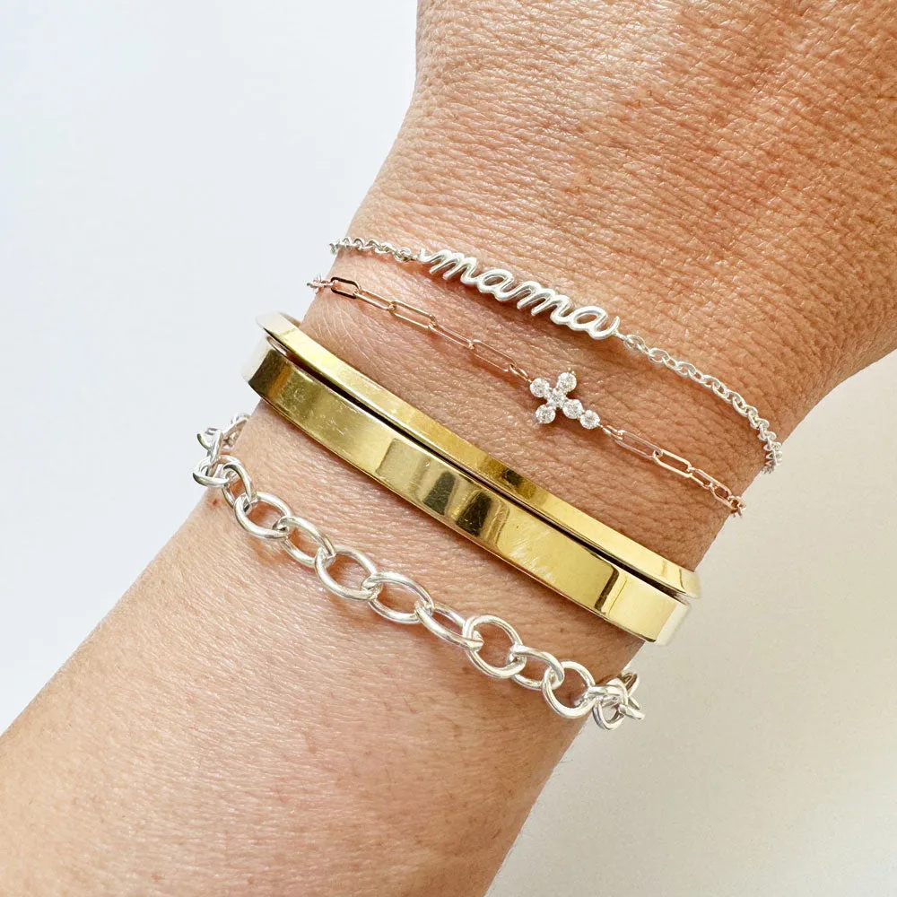 Oval Link Charm Bracelet - Sample Sale