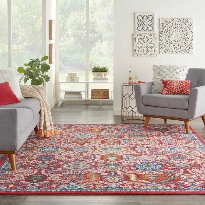 Passion PSN32 Red Multi Colored Rug