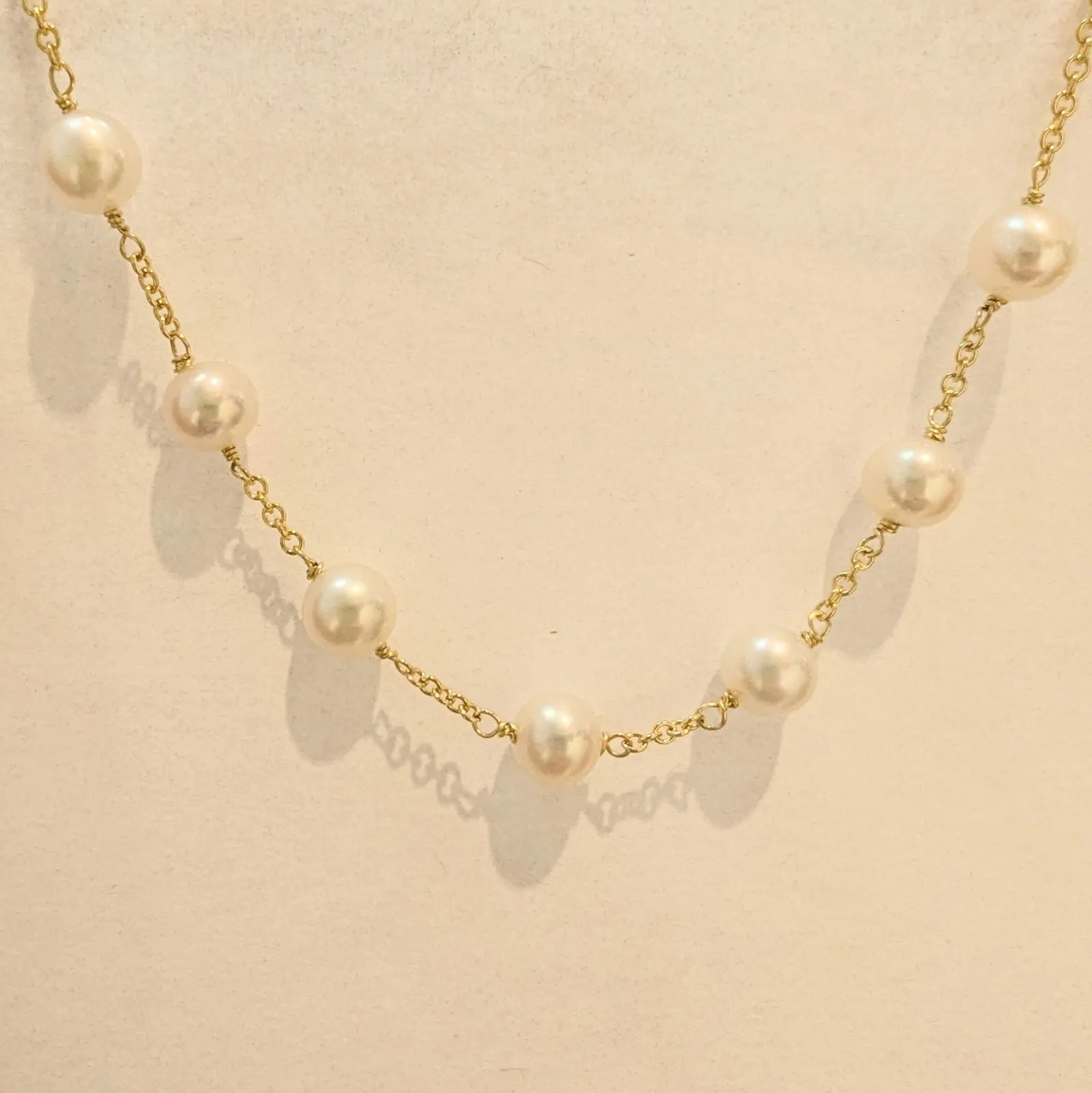 Pearl Station Necklace