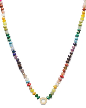 Rainbow Bead Foundation Necklace