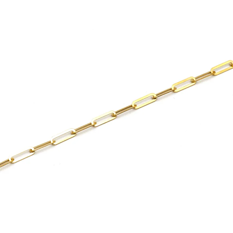 Real Gold Paper Clip S Bracelet 1254/XXI (19 CM) BR1472